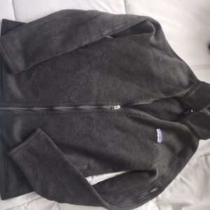 Patagonia Black Zip Up Sweater Fleece Casual